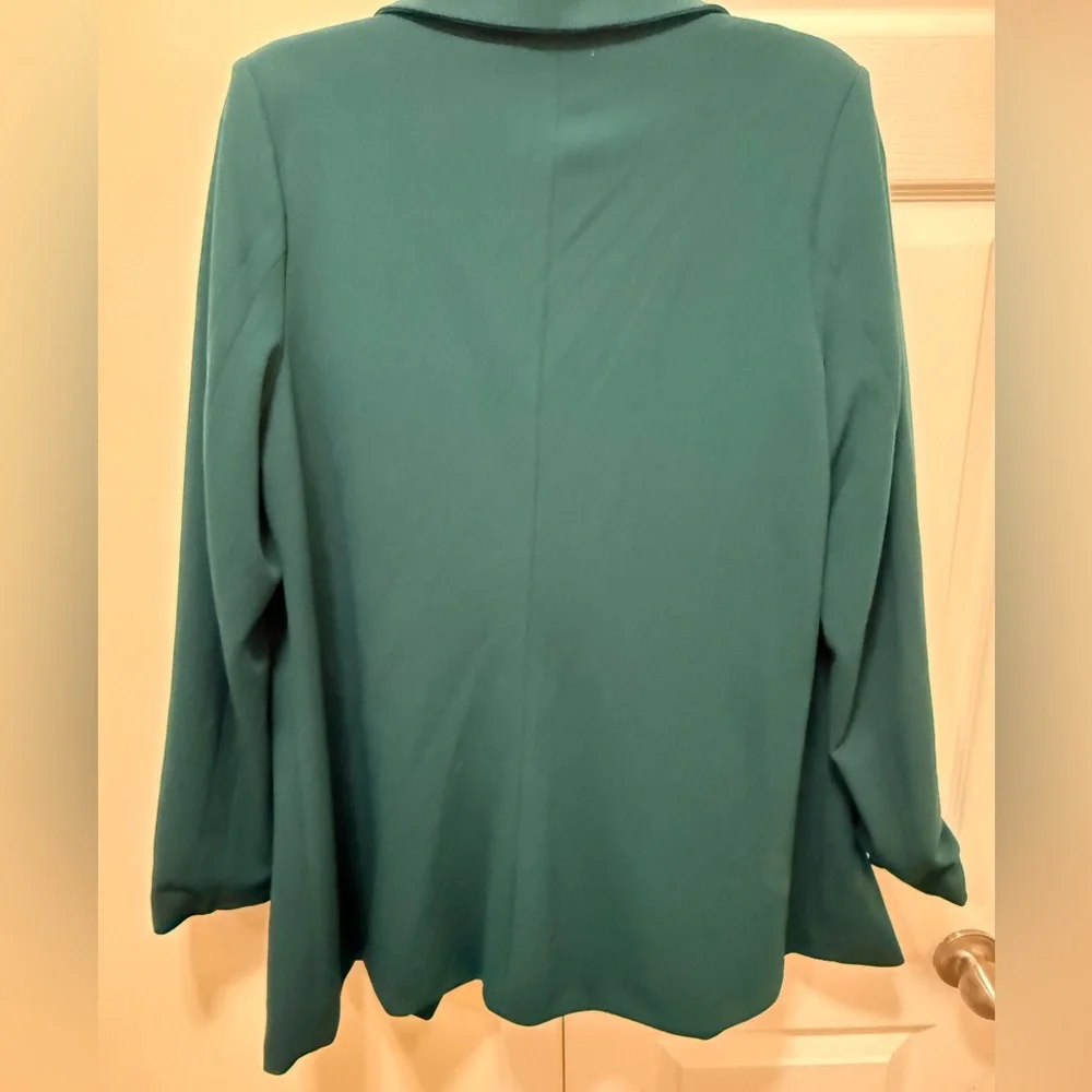 Hunter Green Blazer with Gold Buttons - Picture 2 of 2